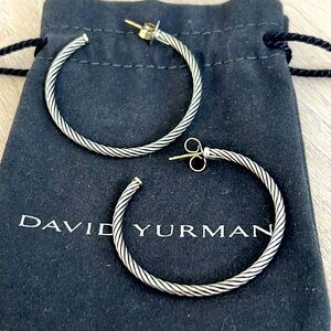 David Yurman Cable hoop earrings